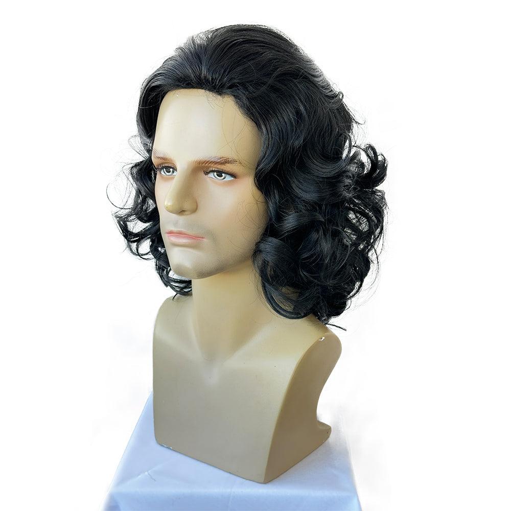 Men's Costume Wig  Fluffy Short Curly Wig for Halloween Cosplay Costume Wig