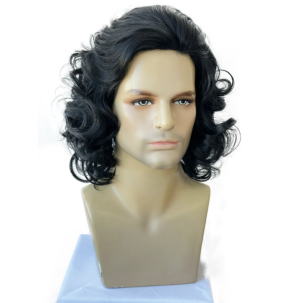 Men's Costume Wig  Fluffy Short Curly Wig for Halloween Cosplay Costume Wig