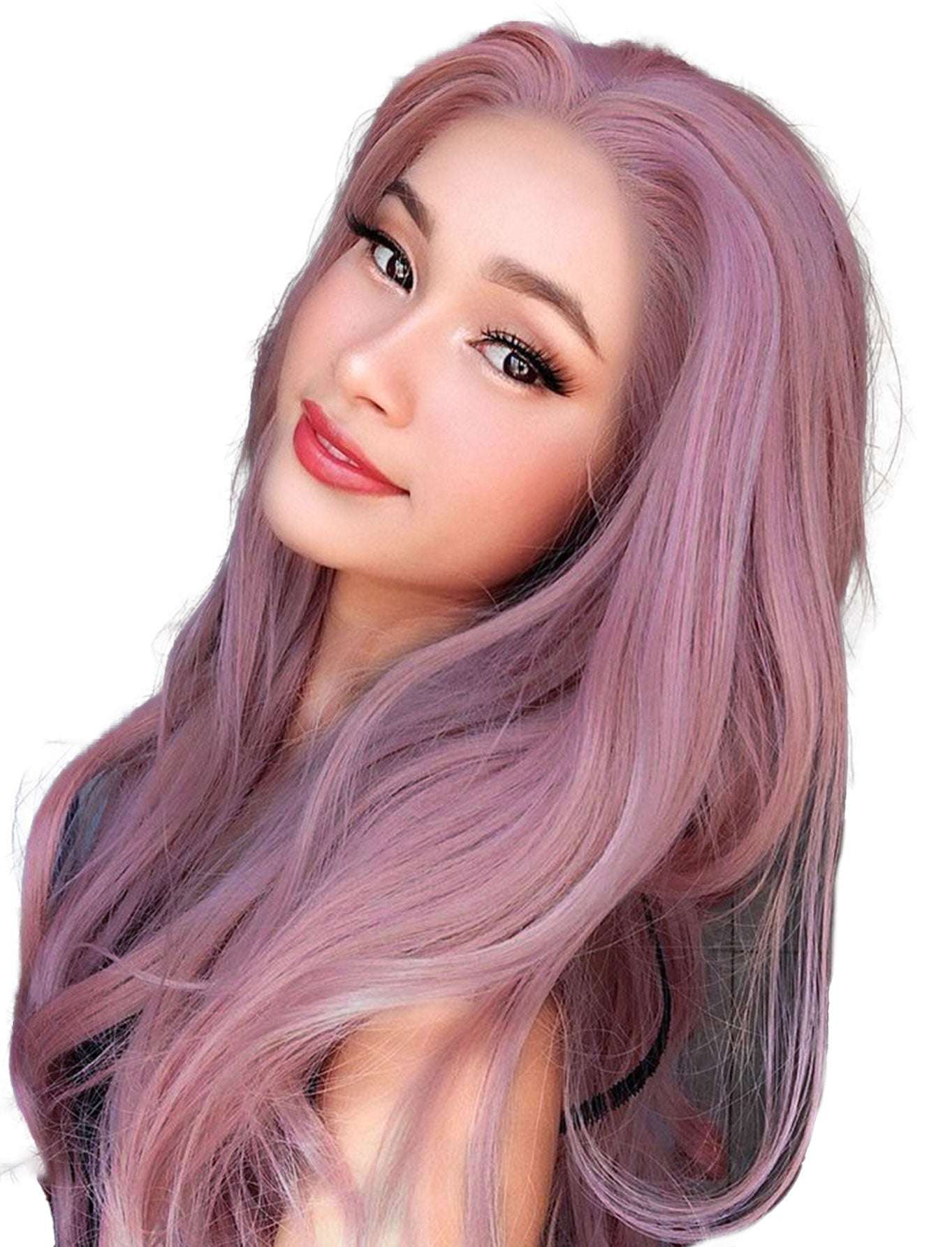 13x4x1 Lace Front Wig - Heat-Resistant Synthetic Hair, Pre-Cut, 200% Density, Wear and Go for Straight Hair