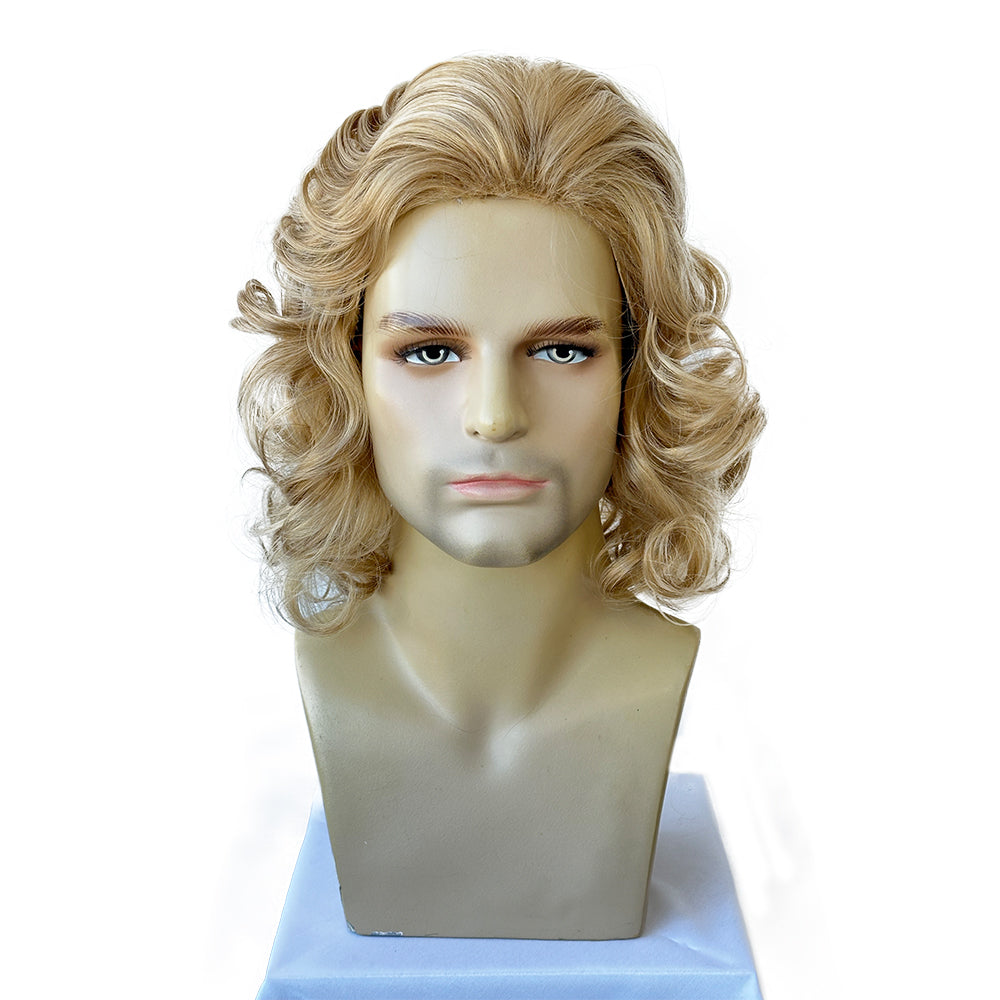 Men's Costume Wig  Fluffy Short Curly Wig for Halloween Cosplay Costume Wig
