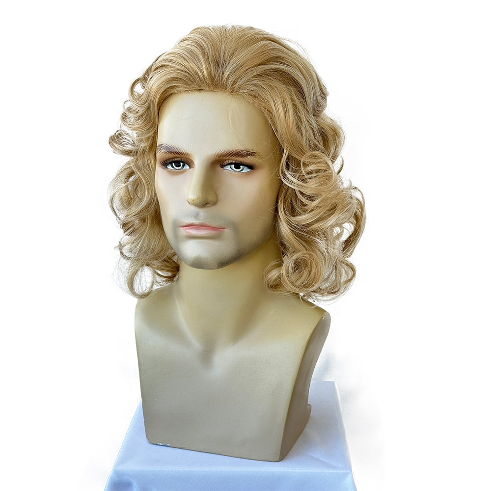 Men's Costume Wig  Fluffy Short Curly Wig for Halloween Cosplay Costume Wig