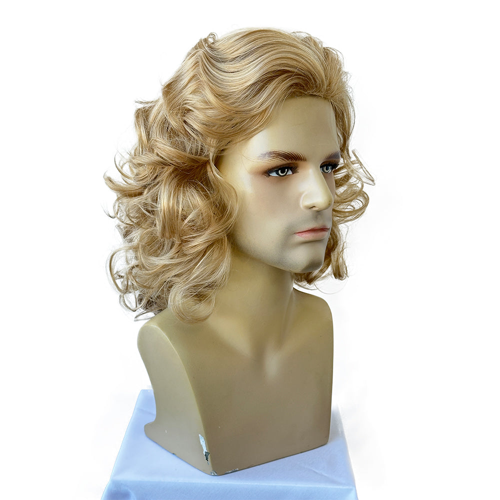 Men's Costume Wig  Fluffy Short Curly Wig for Halloween Cosplay Costume Wig