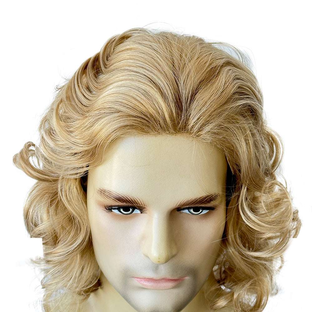 Men's Costume Wig  Fluffy Short Curly Wig for Halloween Cosplay Costume Wig