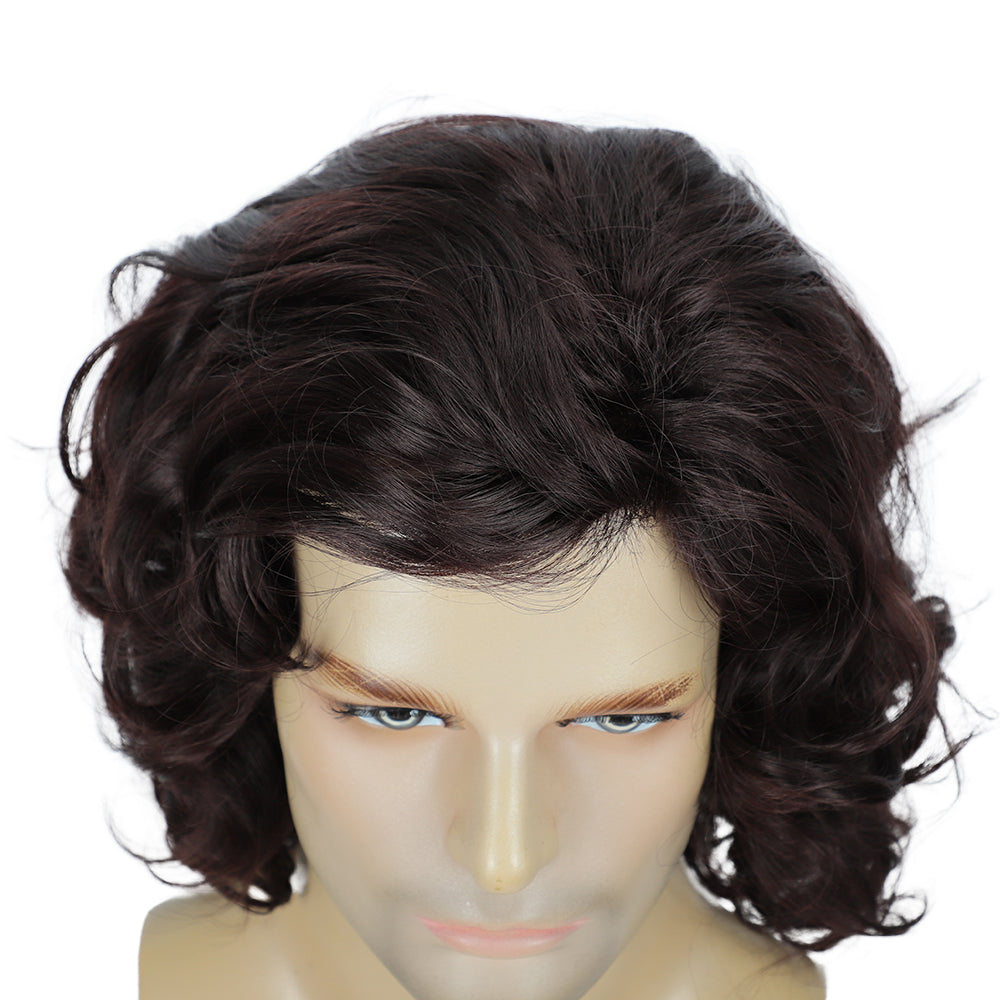 Men's Costume Wig  Fluffy Short Curly Wig for Halloween Cosplay Costume Wig