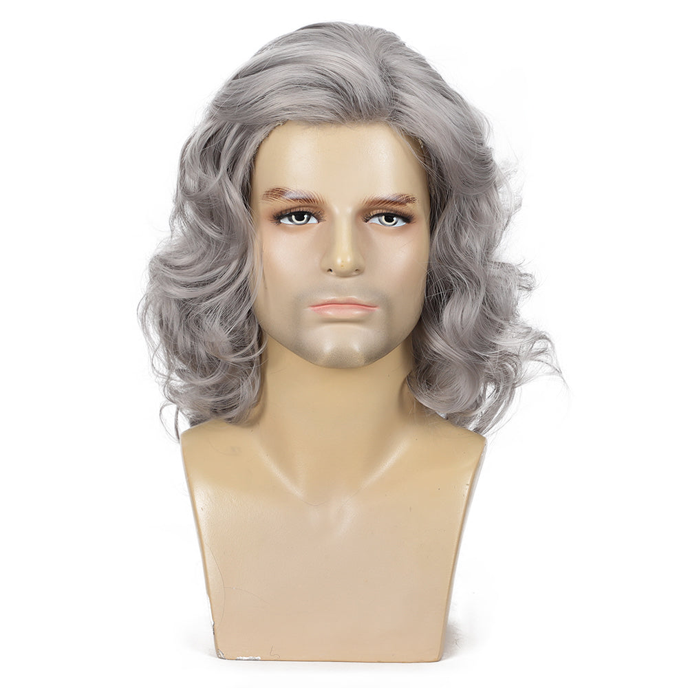 Men's Costume Wig  Fluffy Short Curly Wig for Halloween Cosplay Costume Wig