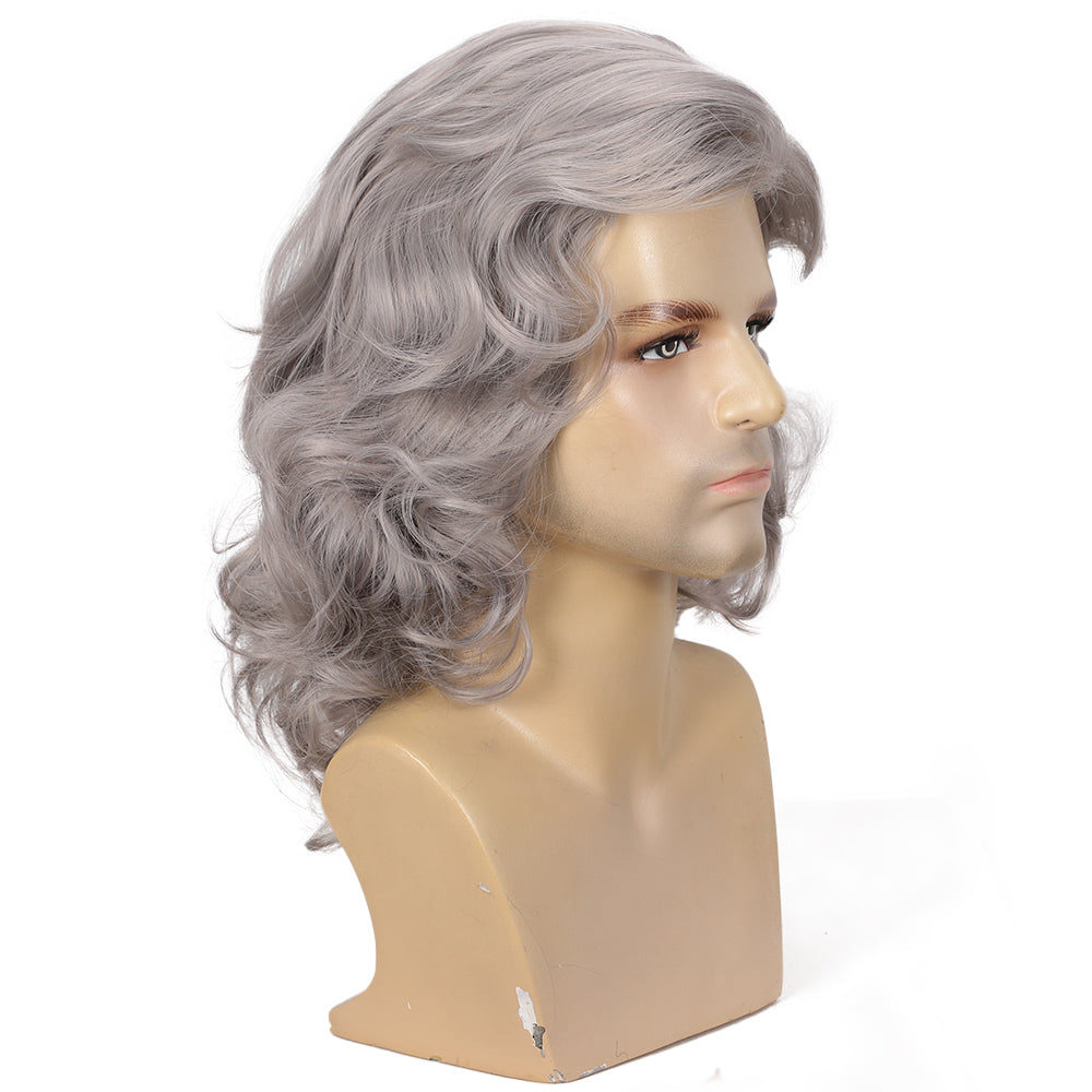 Men's Costume Wig  Fluffy Short Curly Wig for Halloween Cosplay Costume Wig