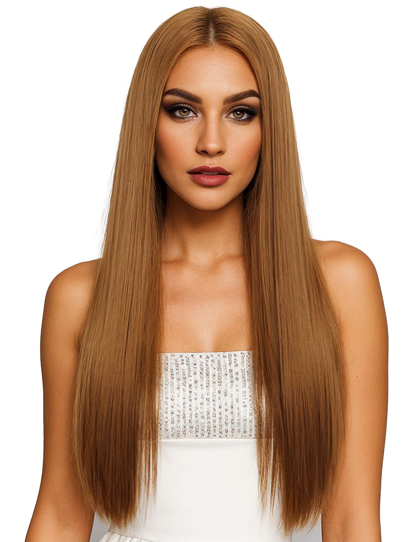 13*6 Fluffy, heat - resistant synthetic realistic hair HD Lace Front Super Long Straight strands multiple colors to choose from