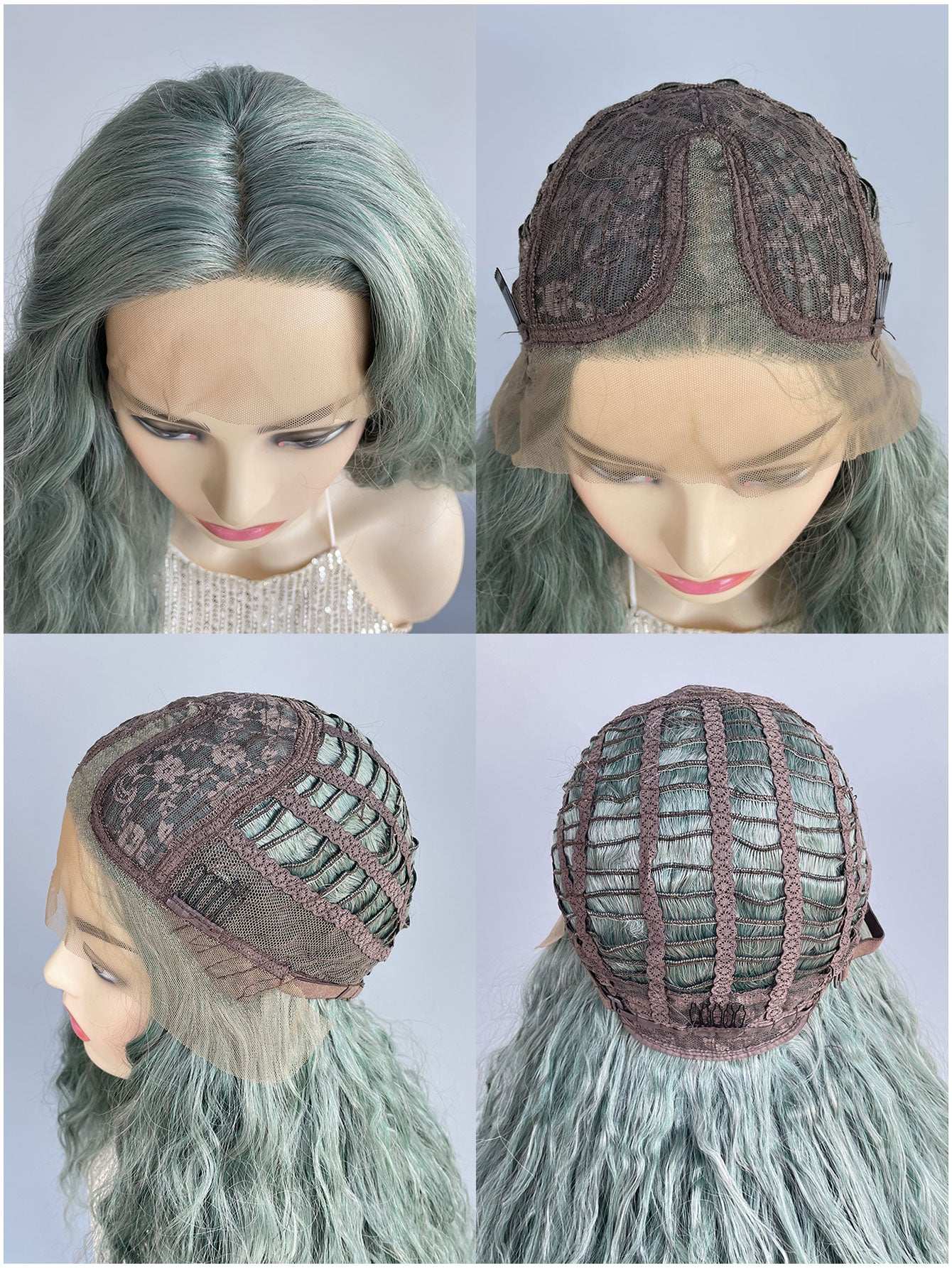 Green Pixie Long Wig Vibrant Green 200% Body Wave Wig  - High-Density Synthetic Hair for Women, Fashionable and Natural Look, Available