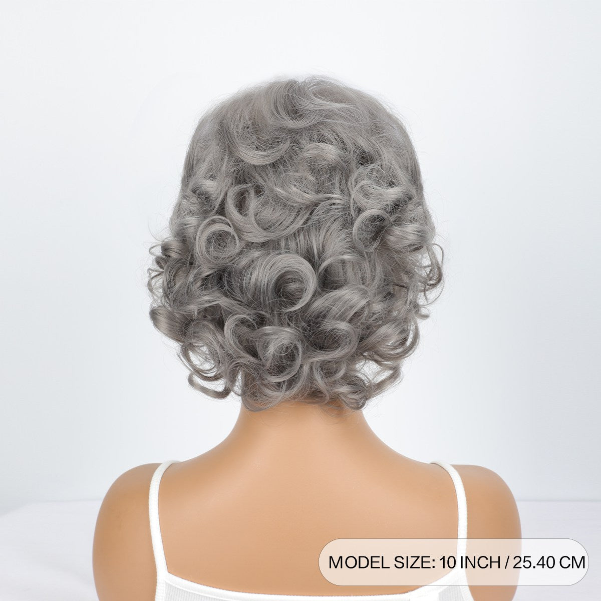 Short curly wig side bangs curly wave hair synthetic wig