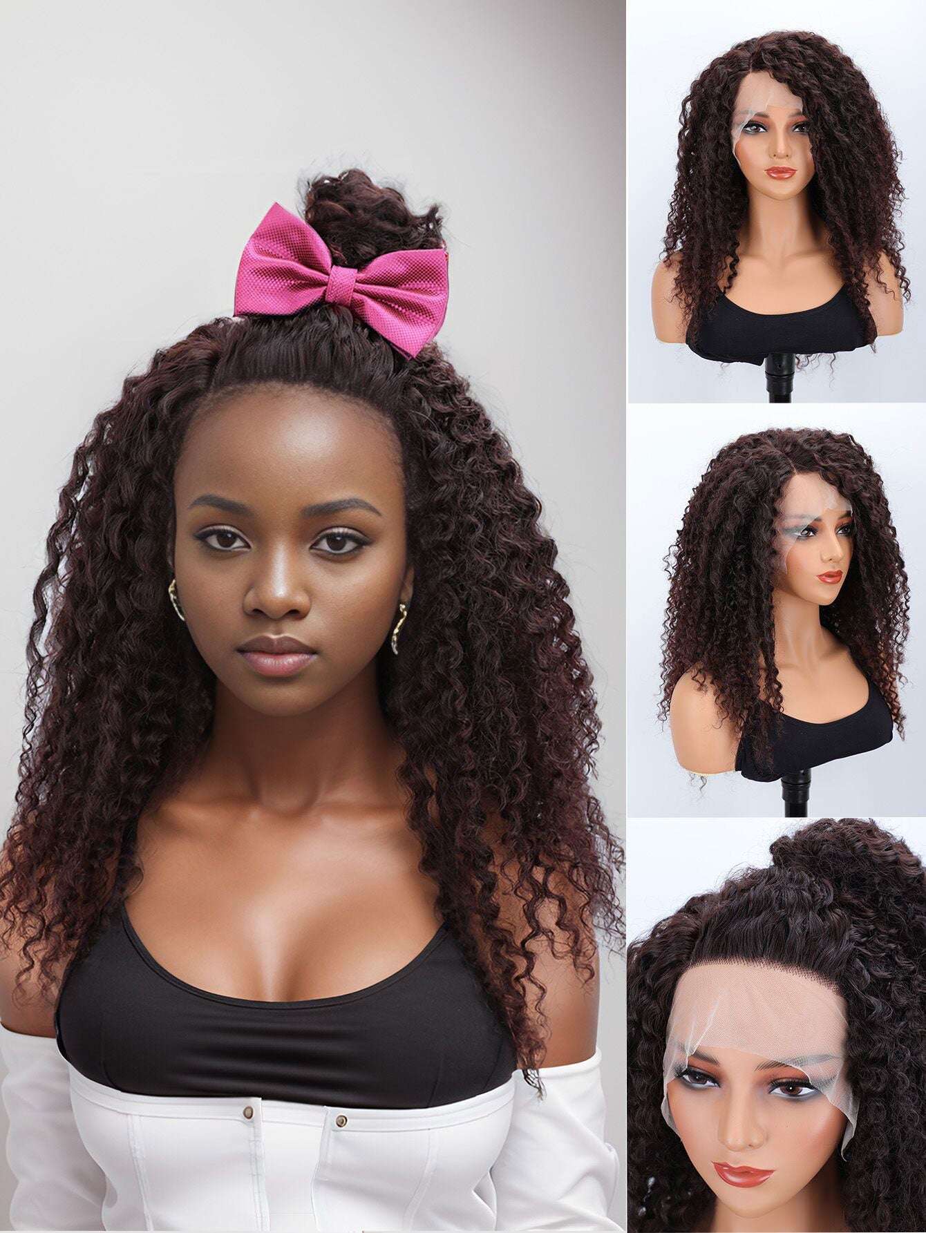 African Personalized Textured Styled Curls: Your Perfect Fit for Every Mood - Heat-Resistant Smooth Synthetic Hair,  Suitable for Wholesale and Retail