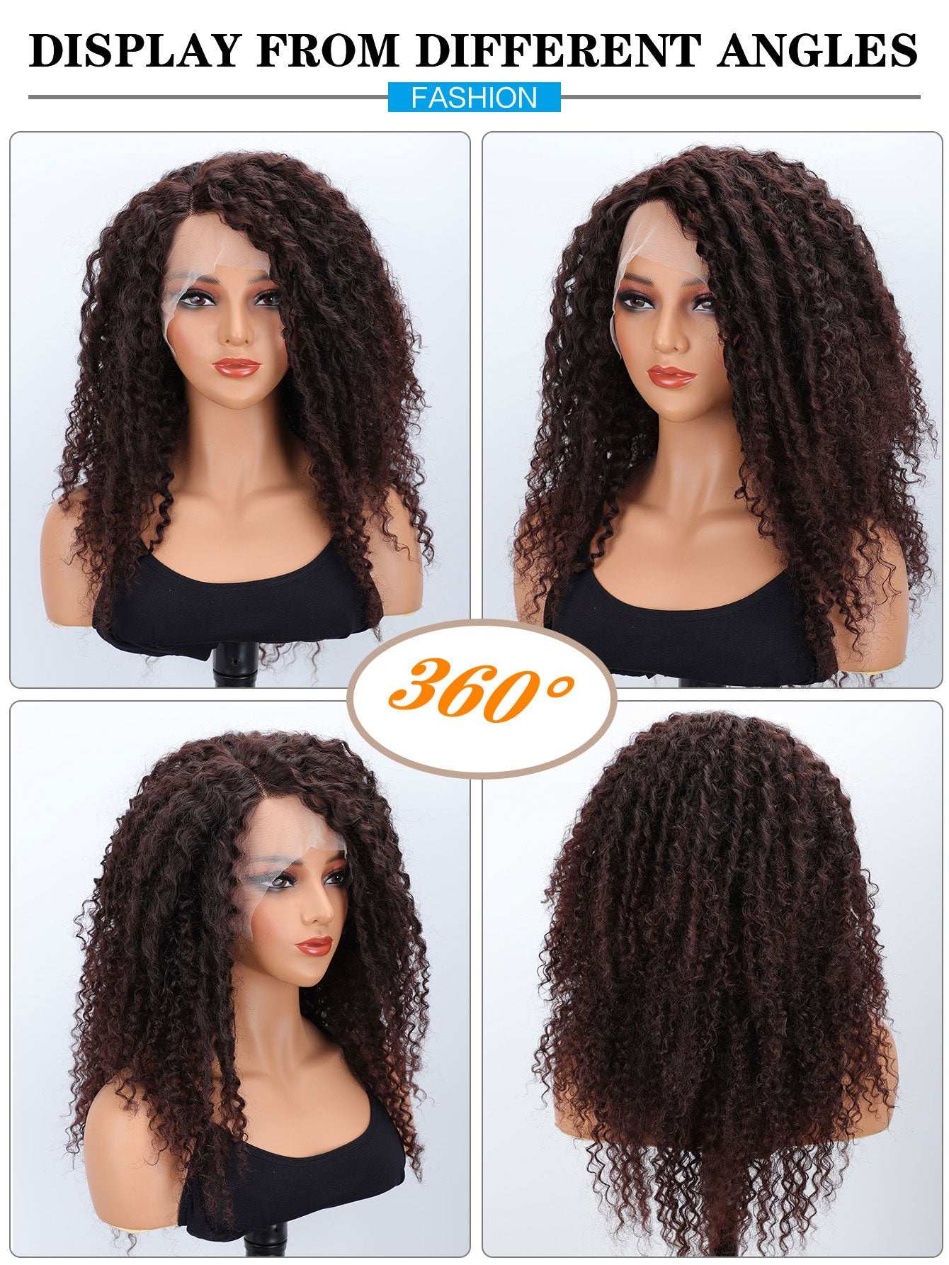 African Personalized Textured Styled Curls: Your Perfect Fit for Every Mood - Heat-Resistant Smooth Synthetic Hair,  Suitable for Wholesale and Retail