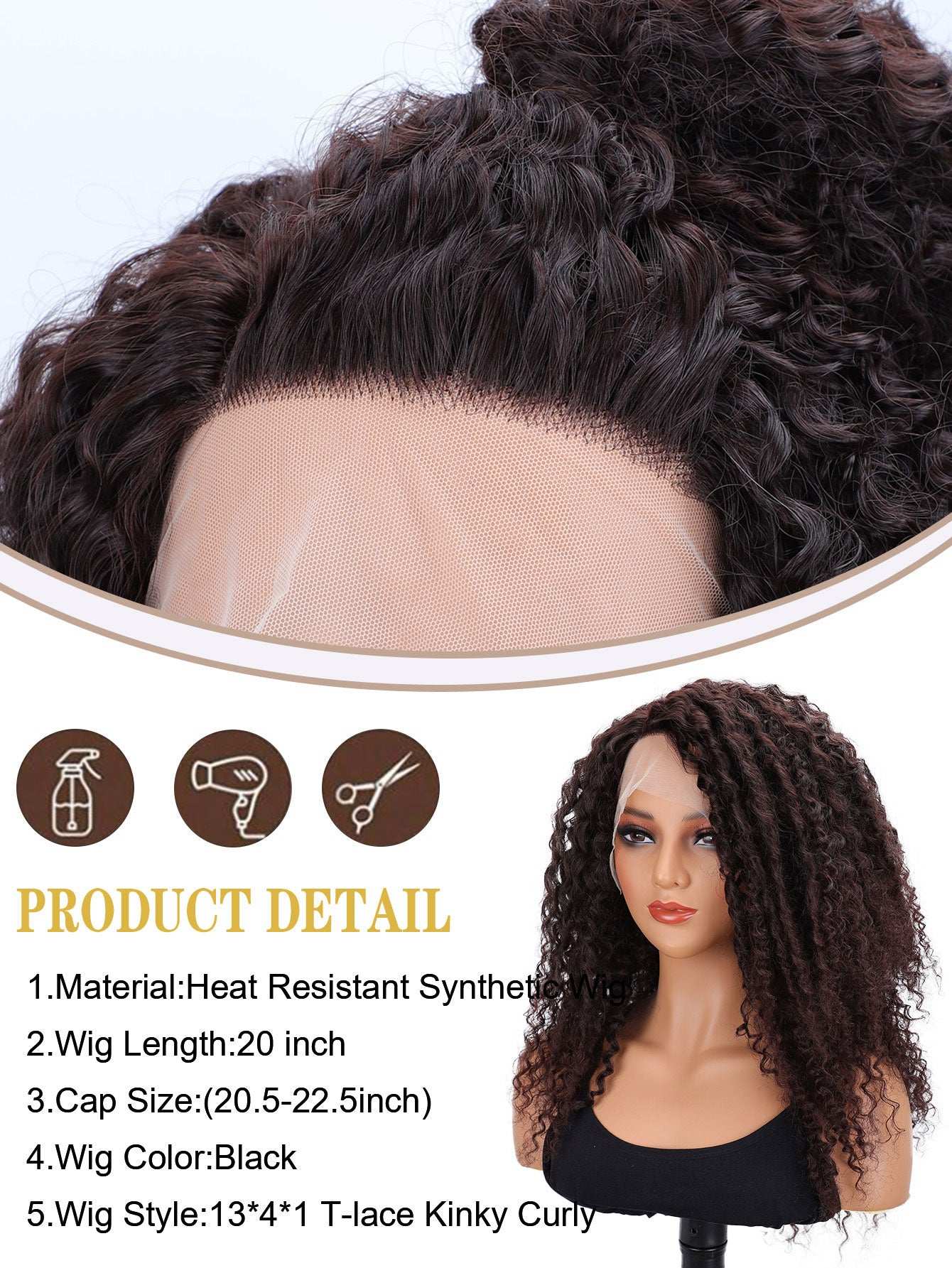 African Personalized Textured Styled Curls: Your Perfect Fit for Every Mood - Heat-Resistant Smooth Synthetic Hair,  Suitable for Wholesale and Retail
