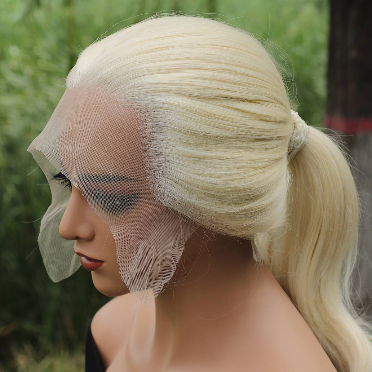 13*6 Fluffy, heat - resistant synthetic realistic hair HD Lace Front Super Long body wave strands multiple colors to choose from