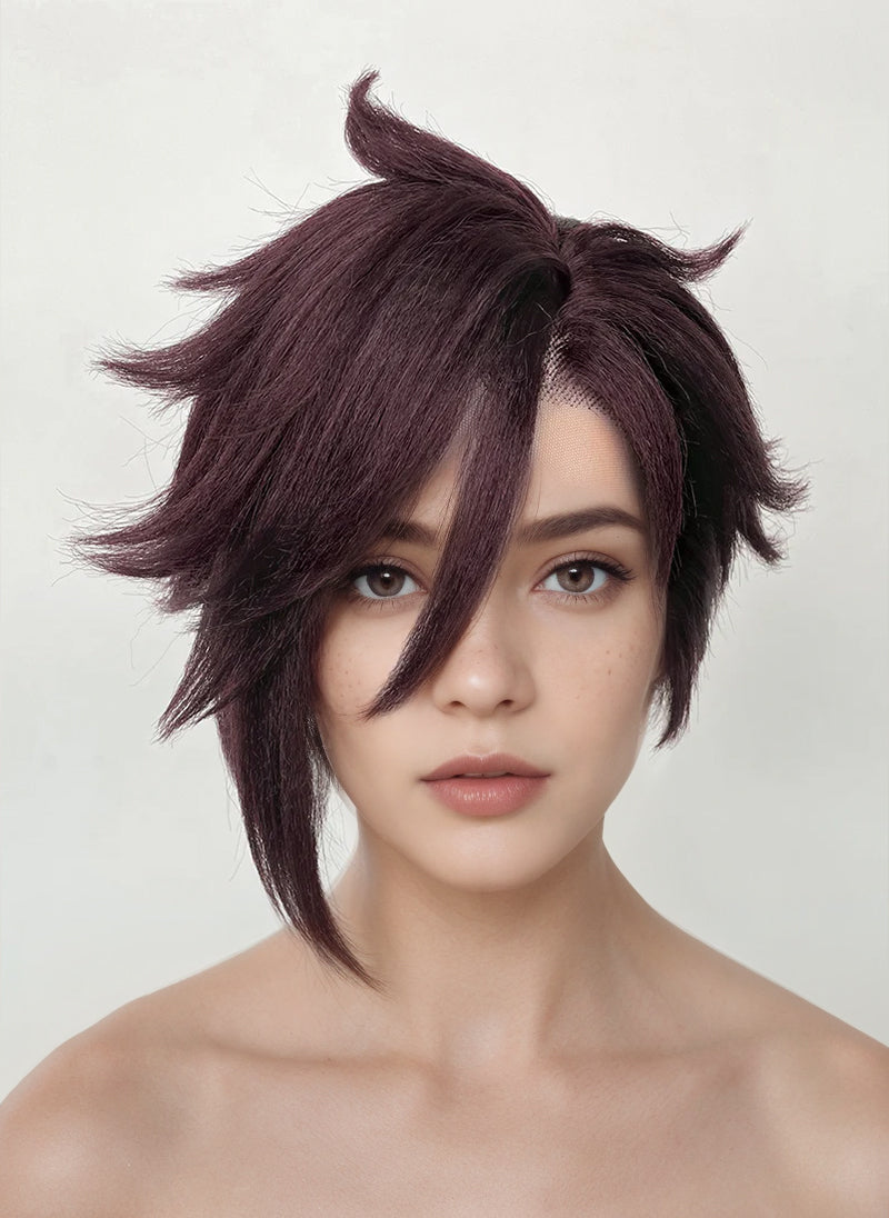 Dispatch Courtney Invisigal Deep Violet Straight Yaki Lace Front Synthetic Hair Wig