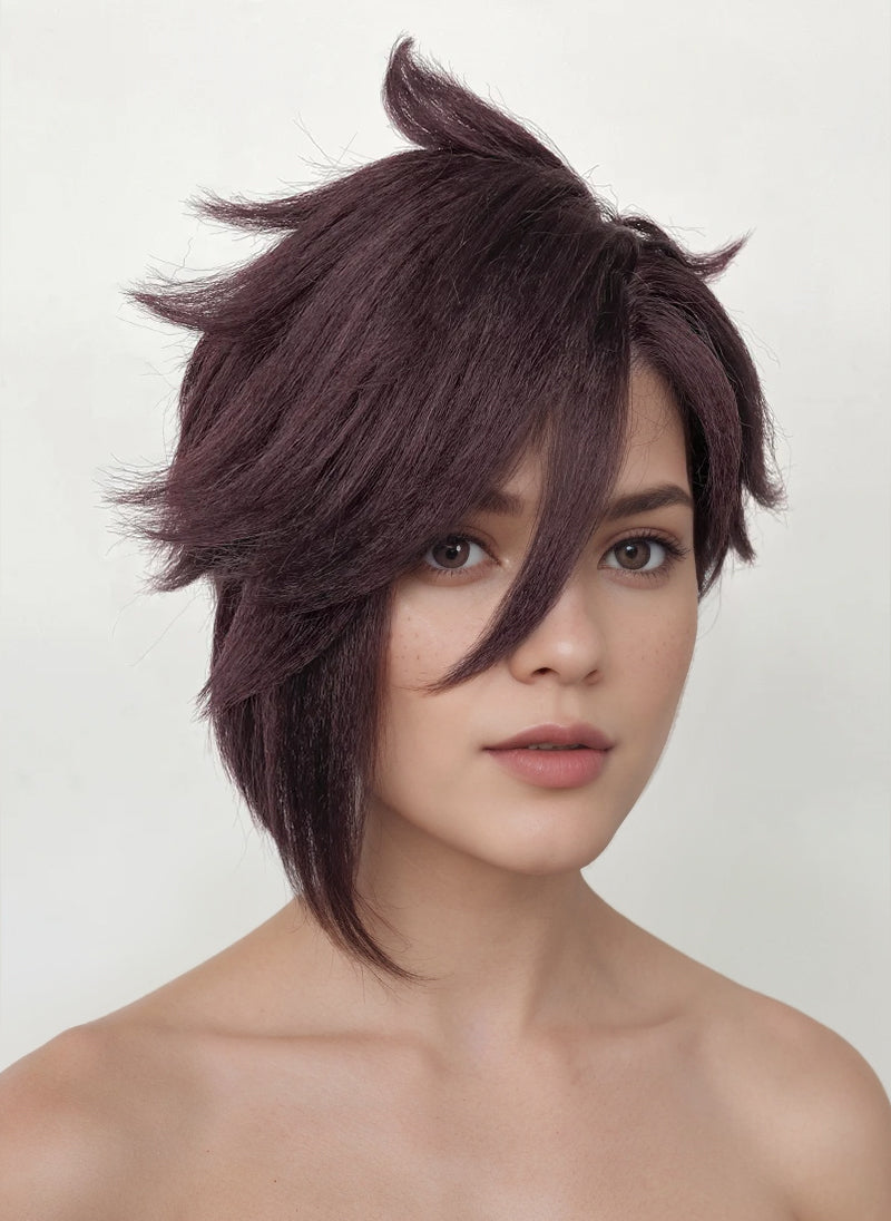 Dispatch Courtney Invisigal Deep Violet Straight Yaki Lace Front Synthetic Hair Wig