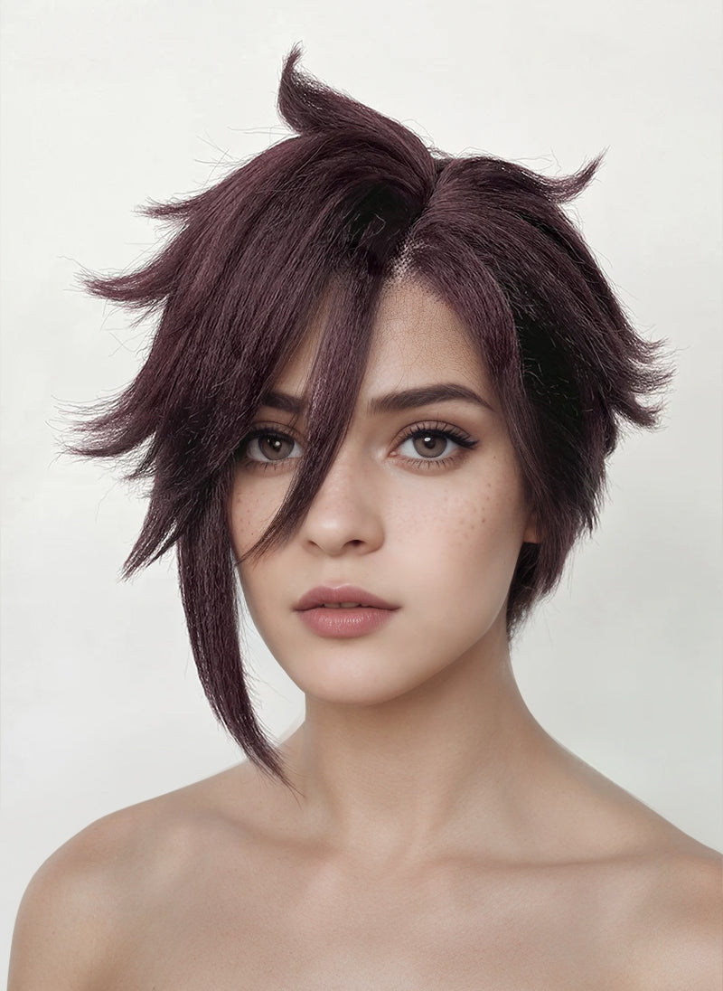 Dispatch Courtney Invisigal Deep Violet Straight Yaki Lace Front Synthetic Hair Wig