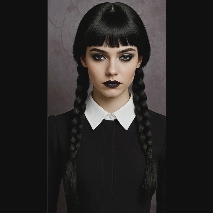 Halloween Braids, Wednesdays Costume, Wednesday Addams Party Favors, Wednesday Things